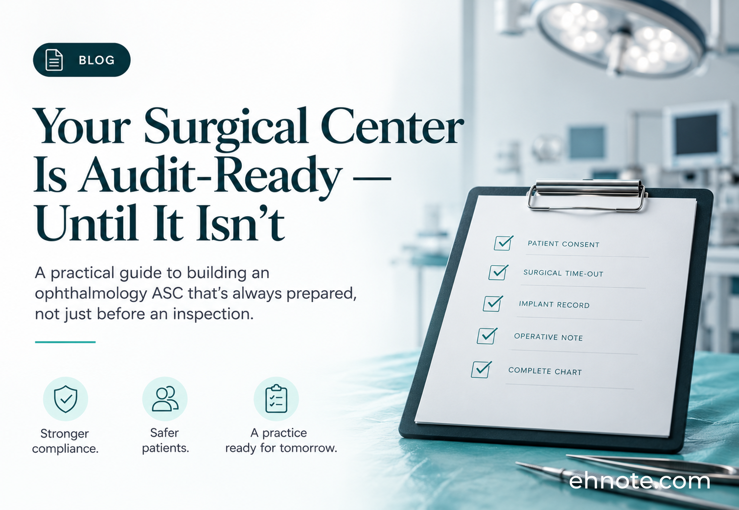 audit-ready ophthalmology asc